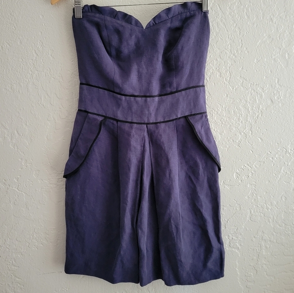 Sandro Strapless Dress Size 1 - Picture 1 of 7